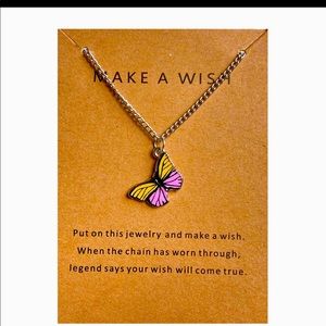 Butterfly pendant necklace